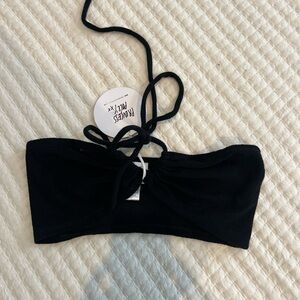 Princess Polly Black Cotton Blend Top